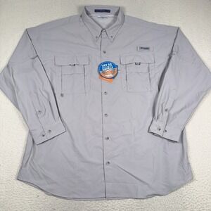 Columbia PFG Bahama II Fishing Shirt UPF 50 Outdoors Long Sleeve Size 2XL XXL